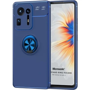 Xiaomi Mi Mix 4 Kılıf Kickstand Ring Holder Lacivert