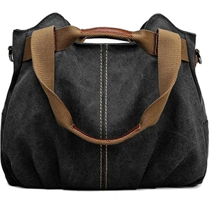 Kadın Casual Hobo Tuval Günlük Cüzdan Üst Kolu Omuz Çantası (Yurt Dışından)