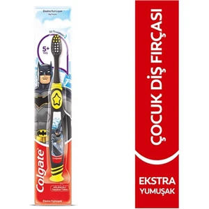 Barbie Batman 5+Yaş Dil Temizleyicili Ekstra Yumuşak Çocuk Diş Fırçası  Manuel Diş Fırçası