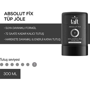 Taft Jöle Absolufıx Mega Black 300  Saç Jölesi