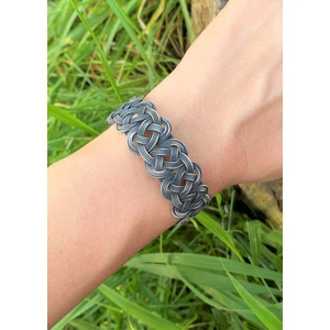 Okstili Gümüş Kazaziye Şems Örgü Bileklik