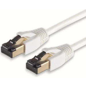 CAT8 F/FTP Ethernet (Network, LAN) Kablosu, Beyaz, 25 cm