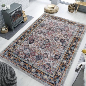 Asya FE252 Krem/mavi 80 x 150 cm Dokuma Halı