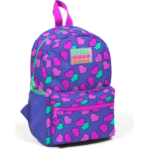 Coral High Kids Lavanta Kalp Desenli Iki Bölmeli Yuva Sırt Çantası 23327