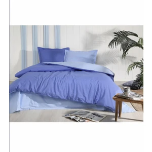 Nevresim Takımı Ranforce Çift Kişilik Mint Indigo Colormix Düz