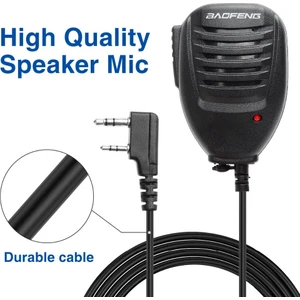Taşınabilir Ptt El Hoparlörü Mic Iki Yönlü Telsiz Hoparlör Mikrofon Walkie Talkie Uv 5r BF888S Uv 82