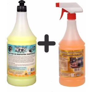 Dtx Kimya Ağır Yağ Sökücü Radyatör Temizleme 1 Litre &  Susuz Motor Temizleyici Sprey 1 Lt
