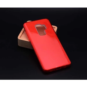 noktaks - Samsung Galaxy S9 Plus - Kılıf Simli Koruyucu Shining Silikon - Kırmızı - T1808