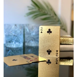 Altın Kaplama Iskambil Oyun Kartı