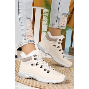 Debora Günlük Termo Taban Kadın Bot Ayakkabı Beyaz