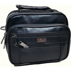 Çelik Kasalı Erkek Deri El Çanta-Mini Boy