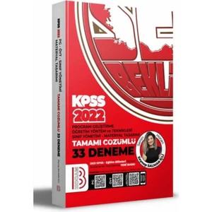 Benim Hocam Yayınları 2022 KPSS Eğitim Bilimleri Program Geliştirme - ÖYT - Sınıf Yönetimi - Materyal Tasarımı Tamamı Çözümlü 33