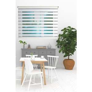 Clarıss Home Kırık Beyaz Renkli Mutfak Oda Salon Ofis Cam Balkon  zebra Stor Perde