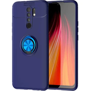 Xiaomi Redmi 9 Kılıf Yüzüklü Magnetli Ravel Case