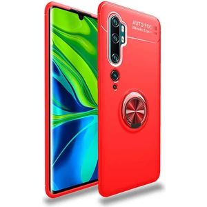 Xiaomi Mi Note 10 Kılıf Yüzüklü Magnetli Ravel Case