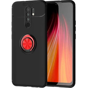 Xiaomi Redmi 9 Kılıf Yüzüklü Magnetli Ravel Case