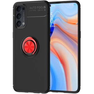 Oppo Reno 4 Kılıf Yüzüklü Magnetli Ravel Case