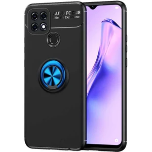 Oppo A15 Kılıf Yüzüklü Magnetli Ravel Case