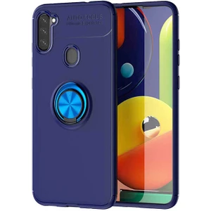 Samsung Galaxy A21 Kılıf Yüzüklü Magnetli Ravel Case