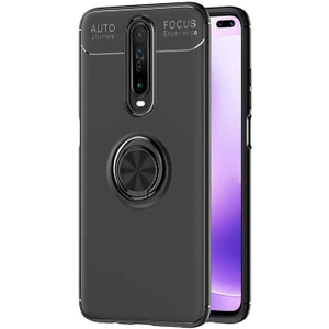 Xiaomi Poco X2 Kılıf Yüzüklü Magnetli Ravel Case