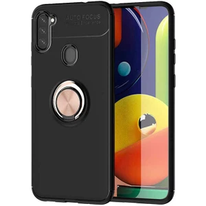 Samsung Galaxy A21 Kılıf Yüzüklü Magnetli Ravel Case
