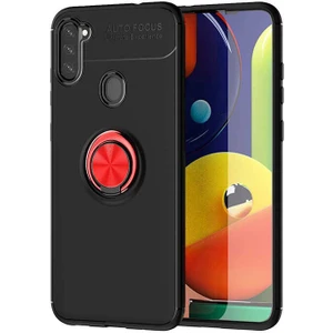 Samsung Galaxy A21 Kılıf Yüzüklü Magnetli Ravel Case