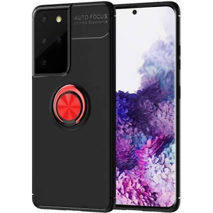 Samsung Galaxy S21 Ultra Kılıf Yüzüklü Magnetli Ravel Case