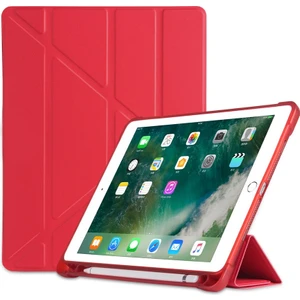 Apple iPad 6. Nesil 9.7 Kılıf Kalem Bölmeli Trifolding Case A1893 A1954