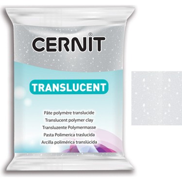 Cernit Translucent - Glitter Silver 56g