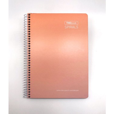 Gıpta A4 Thebook Spiralli Sert Kapak Kareli Çizgili Defter Fiyatı