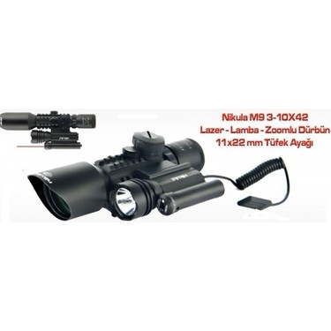3-10x42 Nikula Zoomlu Av Tüfeği Dürbünü Tüfek Lazeri Zenon Fiyatı
