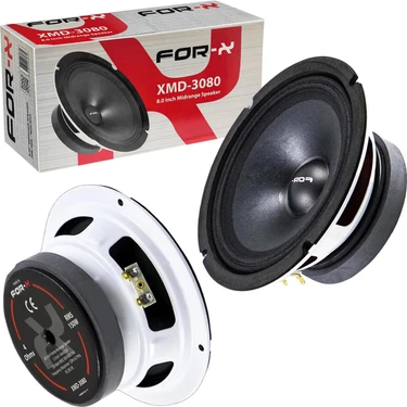 For-X XMD-3080 Oto Mıdrange 20 cm 300 W 2 Adet Fiyatı