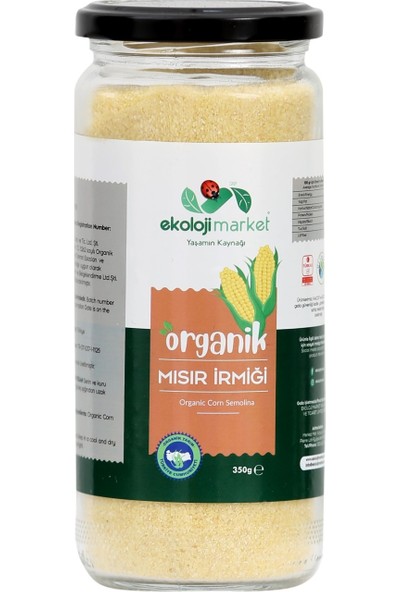 Ekoloji Market Organik Mısır İrmiği Glutensiz 350 gr