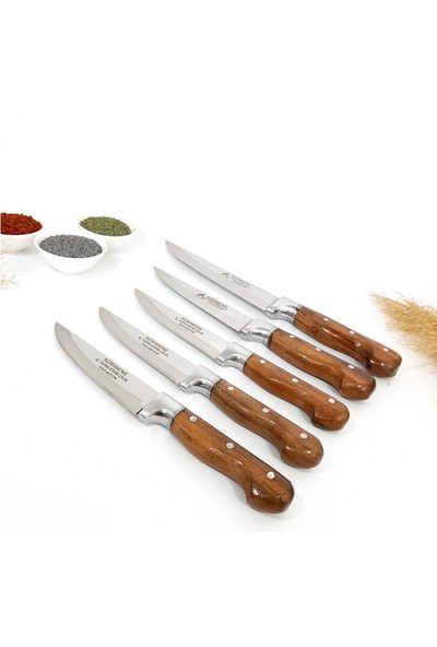 Sürmene Mutfak Bıçak Seti Et Sebze Bıçağı 5 Parça Set