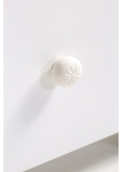 BW1030 - Sallanır Tekerlekli Sepet Bebek Beşik 50X90 Beyaz