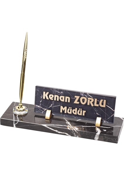 İsme Özel Neta Mermer Kabartmalı Masaüstü İsimlik fiyatları