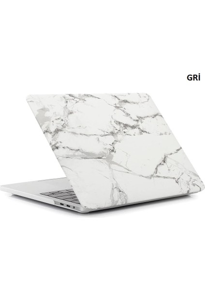 Macbook Pro 16 2019 A2141 Mermer Desenli Kılıf Kapak