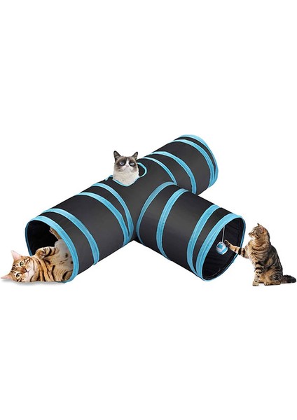 3 Girişli Kedi Tüneli