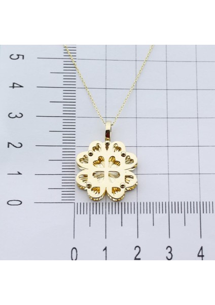 14K Altın Kalpler Yonca Kolye W4N28197Z