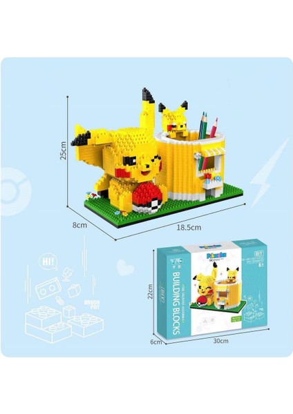 Pikachu Kalemlik Serisi Yapı Taşları Çocuk Oyuncakları Hediyeler (From Abroad) (Yurt Dışından)