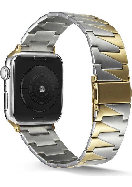 Apple Watch 44mm Uyumlu Kordon Krd-48 Metal Kordon