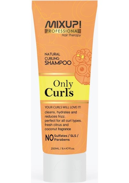 Only Curls Dalgalı ve Kıvırcık Saçlar Için Şampuan 250 ml