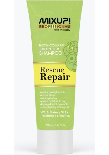 Rescue Repair Shea Butter Yıpranmış Saçlar Için Şampuan 250 ml