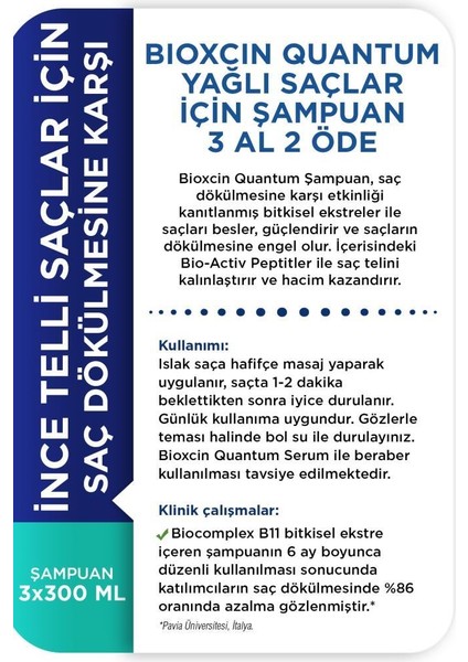 3 Al 2 Ode Quantum Yağlı Saçlar Için Şampuan