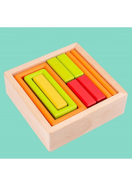 Ahşap Gökkuşağı Yapı Istifleme Blokları Eğitim Montessori Oyuncak Hediye Dikdörtgen (Yurt Dışından) fiyatları