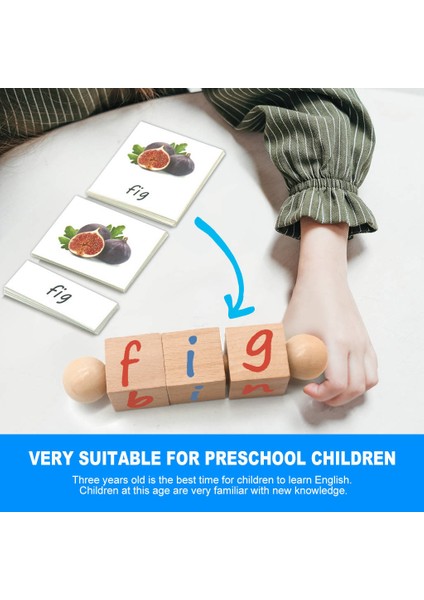 5 Lot Montessori Fonetik Iplik Mektubu Blokları ve Kartlar Çocuklar Için Stem Oyunu (Yurt Dışından) fırsatları