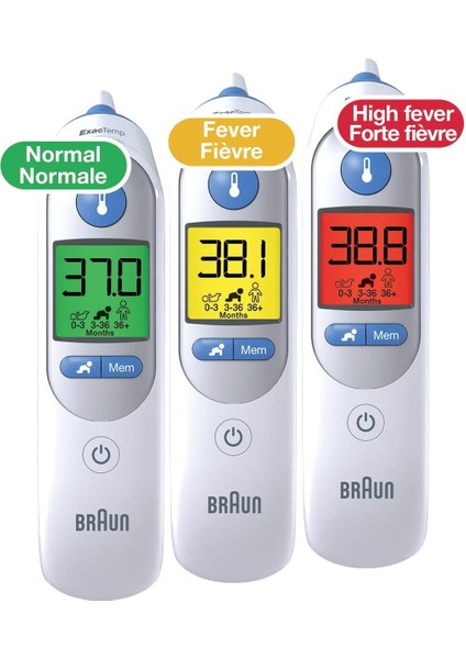 Bebekler, Çocuklar ve Yetişkinler Için Yaş Hassasiyetine Sahip Braun IRT6520CA Thermoscan 7 Kulak Termometresi, Çocuk Doktorları ve Anneler Arasında 1 Numaralı Marka (Yurt Dışından)