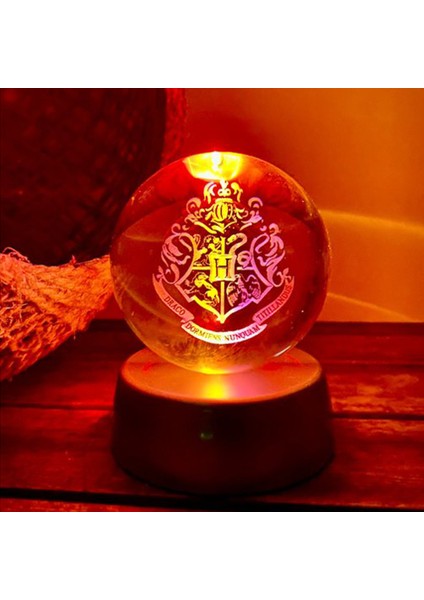 Harry Potter 3D Renkli Işıklı Cam Küre