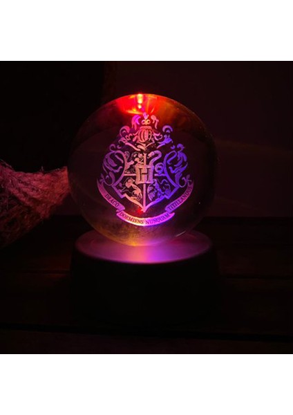 Harry Potter 3D Renkli Işıklı Cam Küre