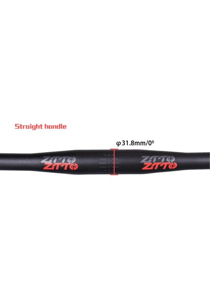 Strade Store Dağ Bisikleti Gidon Mtb 31.8mm Riser Bar Dh Bisiklet Yükseltici Barlar Parçaları 720MM 0 Derece (Yurt Dışından)